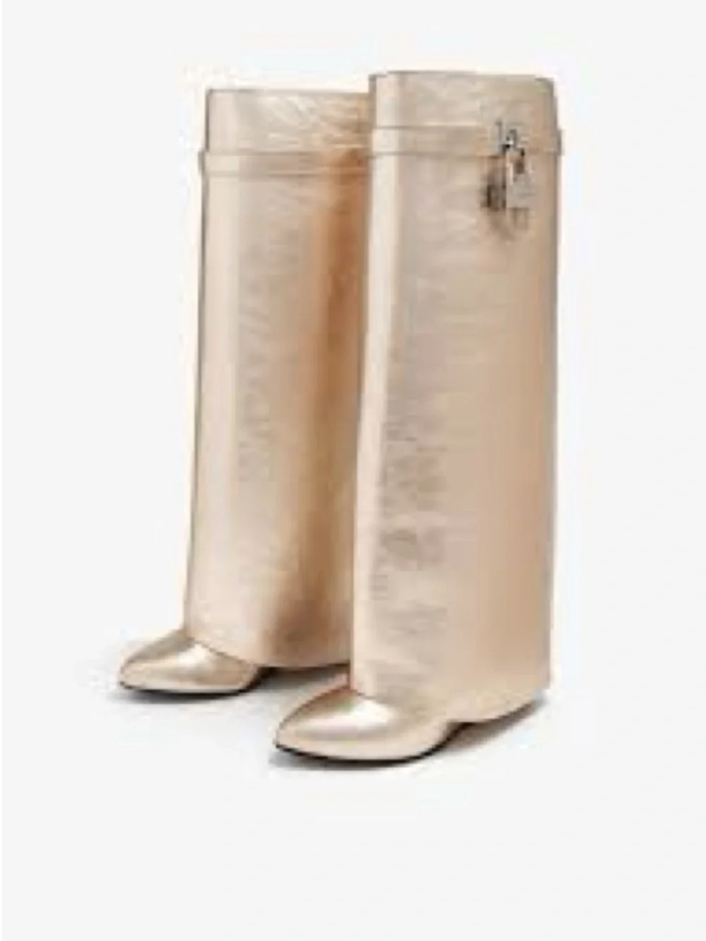 NEW Givenchy metallic Shark lock boots
